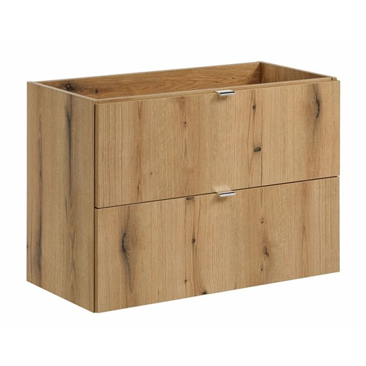 Szafka pod umywalkę z szufladami w kolorze dąb - Dafo 11X 80 cm ze sklepu Edinos.pl w kategorii Szafki i regały łazienkowe - zdjęcie 177898799