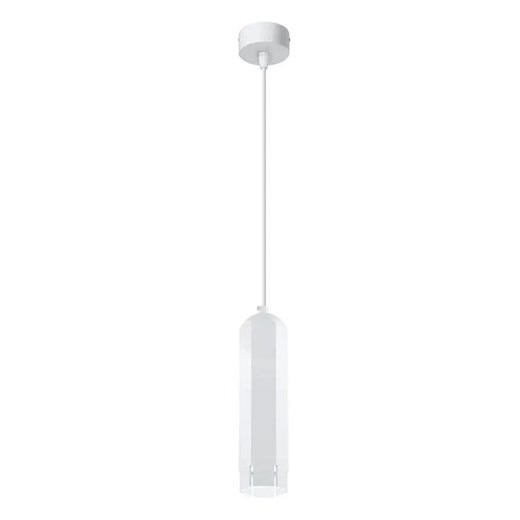 Biała nowoczesna lampa wisząca tuba - D258 R0-L68 ze sklepu Edinos.pl w kategorii Lampy wiszące - zdjęcie 177898875