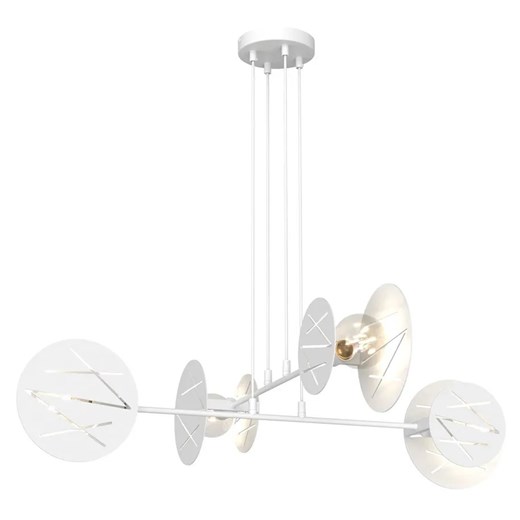 Biała nowoczesna lampa wisząca - 7X D152 N6-E25 ze sklepu Edinos.pl w kategorii Lampy wiszące - zdjęcie 177899098