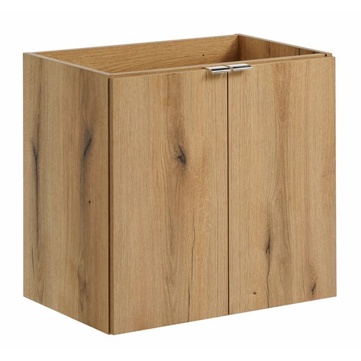Szafka łazienkowa pod umywalkę w kolorze dębu - Dafo 10X 50 cm ze sklepu Edinos.pl w kategorii Szafki i regały łazienkowe - zdjęcie 177899297