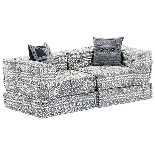 Dwuosobowa szara sofa modułowa - Montanex 3D ze sklepu Edinos.pl w kategorii Sofy i kanapy - zdjęcie 177899348