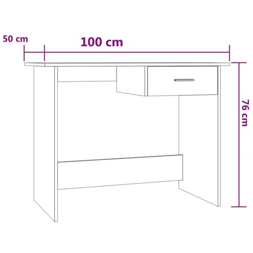 Czarne minimalistyczne biurko do biura - Axon Elior One Size Edinos.pl