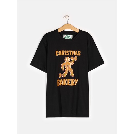 GATE Bawełniana koszulka ze świątecznym nadrukiem S ze sklepu gateshop w kategorii T-shirty męskie - zdjęcie 177899747