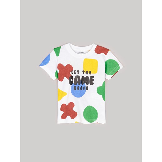 GATE Bawełniana koszulka z nadrukiem 3Y ze sklepu gateshop w kategorii T-shirty chłopięce - zdjęcie 177900187