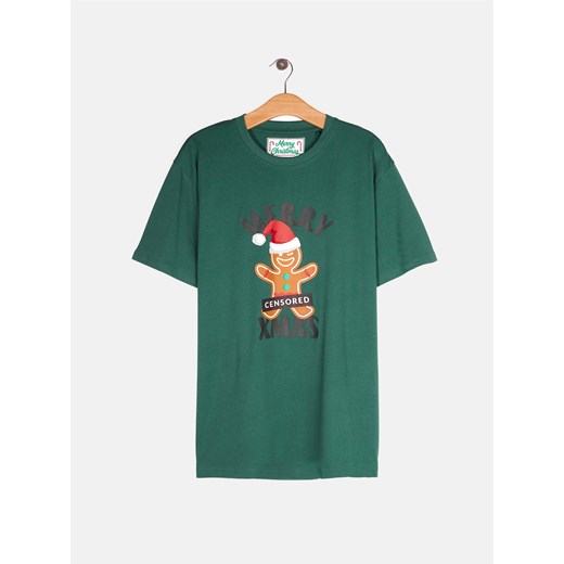 GATE Bawełniana koszulka ze świątecznym nadrukiem S ze sklepu gateshop w kategorii T-shirty męskie - zdjęcie 177900226