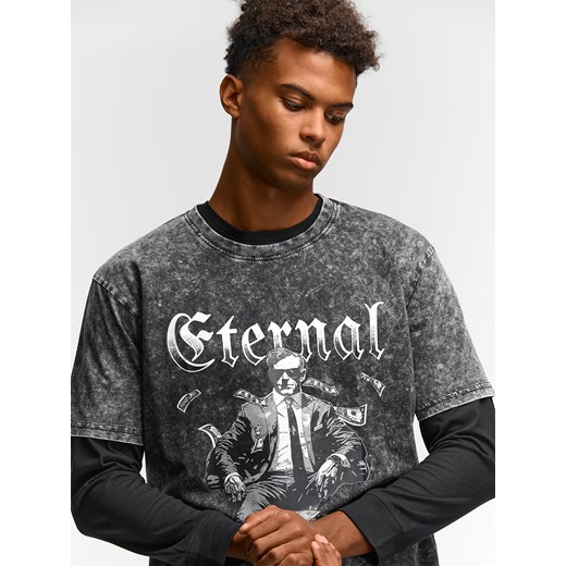T-shirt męski Gate z nadrukami