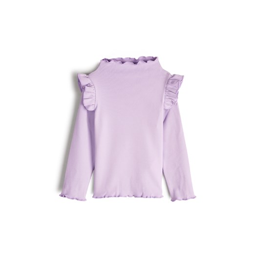 GATE Ciepły T-shirt z falbankami 3Y ze sklepu gateshop w kategorii Bluzki dziewczęce - zdjęcie 177903857