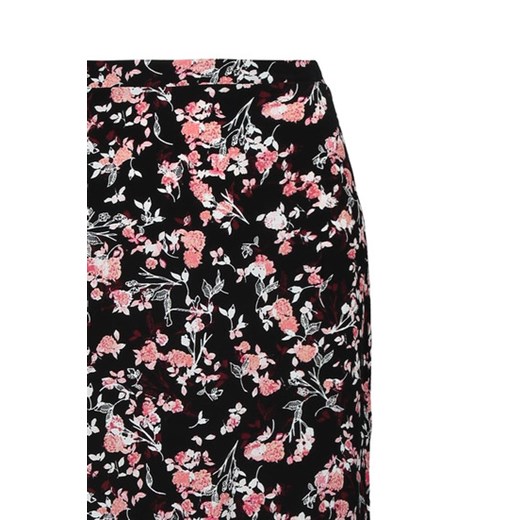Black Floral Print Maxi Skirt with Lace tally-weijl czarny Długie spódnice