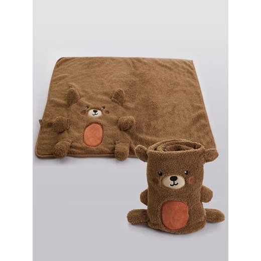 Denokids Koc &quot;Teddy Bear&quot; w kolorze brązowym ze sklepu Limango Polska w kategorii Koce i pledy - zdjęcie 177907139