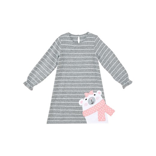 Denokids Sukienka &quot;Teddy Bear&quot; w kolorze szarym Denokids 98 okazyjna cena Limango Polska