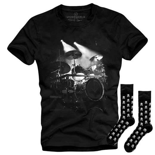 Zestaw koszulka i skarpety Underworld Drums / Skulls ze sklepu morillo w kategorii T-shirty męskie - zdjęcie 177912355
