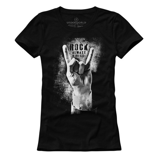 T-shirt damski UNDERWORLD Rock always in my soul ze sklepu morillo w kategorii Bluzki damskie - zdjęcie 177912865