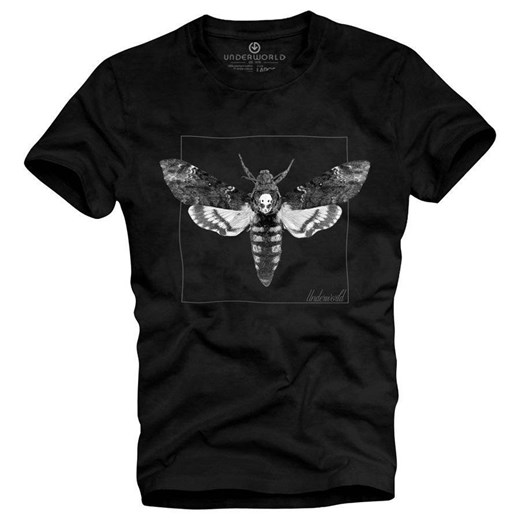 T-shirt męski UNDERWORLD Night Butterfly czarny ze sklepu morillo w kategorii T-shirty męskie - zdjęcie 177912866