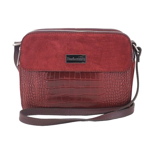 Stylowa torebka crossbody trzykomorowa - Bordowa ze sklepu Barberinis w kategorii Listonoszki - zdjęcie 177920185