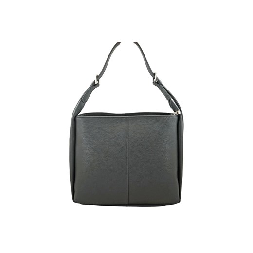 Klasyczna torebka skórzana na ramię - szara ze sklepu Barberinis w kategorii Torby Shopper bag - zdjęcie 177920739