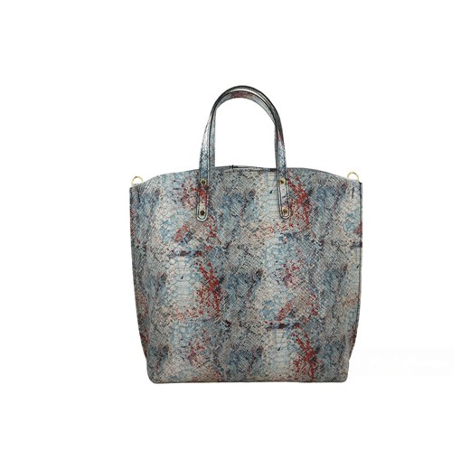 Torebka shopper z kolorowym nadrukiem - Biała ze sklepu Barberinis w kategorii Torby Shopper bag - zdjęcie 177920787