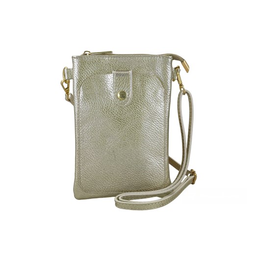 Mini torebka / etui ze skóry metalizowanej - Złota ze sklepu Barberinis w kategorii Etui - zdjęcie 177928027