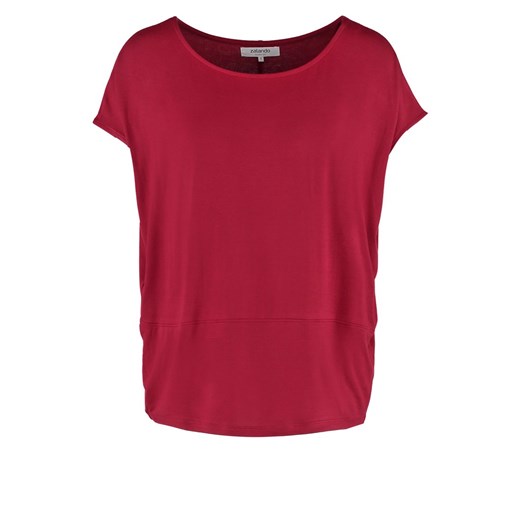 Zalando Essentials Tshirt basic dark red zalando czerwony abstrakcyjne wzory