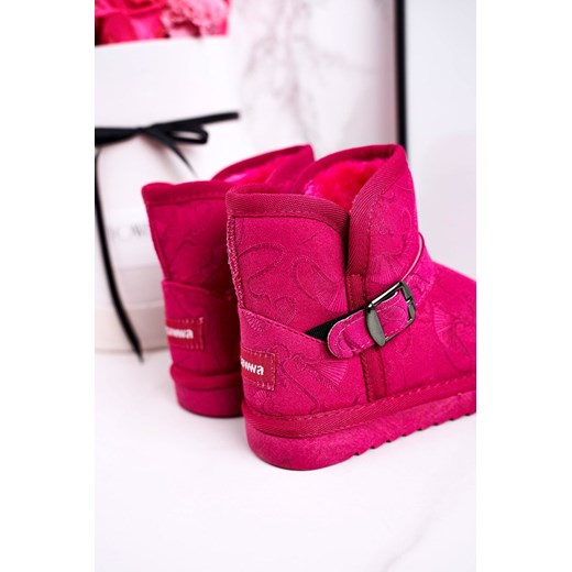 Dziecięce Botki Śniegowce Z Futerkiem Fuksja Kawai 36 ZAZOO