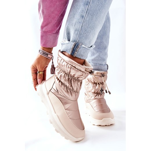 Damskie Ocieplane Śniegowce Na Suwak Złote Starbone 38 okazja ZAZOO