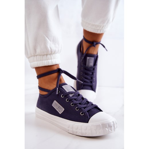 Trampki Klasyczne Damskie BIG STAR Granatowe JJ274494 37 promocyjna cena ZAZOO
