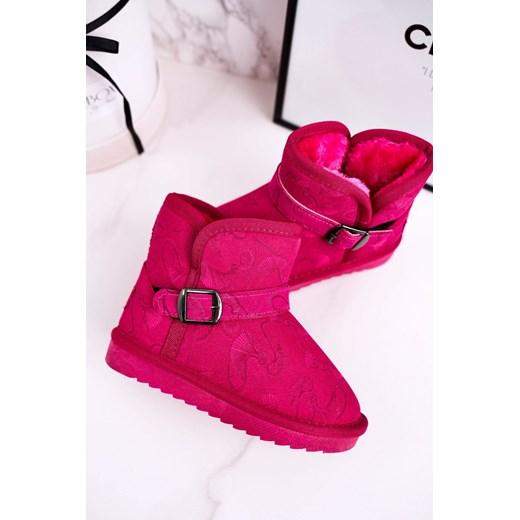 Dziecięce Botki Śniegowce Z Futerkiem Fuksja Kawai 35 ZAZOO