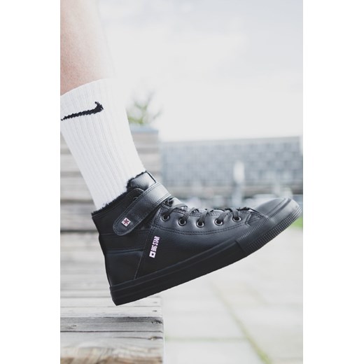 Trampki Męskie Big Star Ocieplane Czarne Y174020FW 43 okazyjna cena ZAZOO