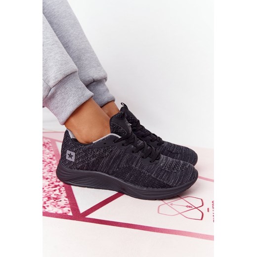 Damskie Sportowe Buty Comfort Foam Czarne Long Distance ze sklepu ZAZOO w kategorii Buty sportowe damskie - zdjęcie 177938155