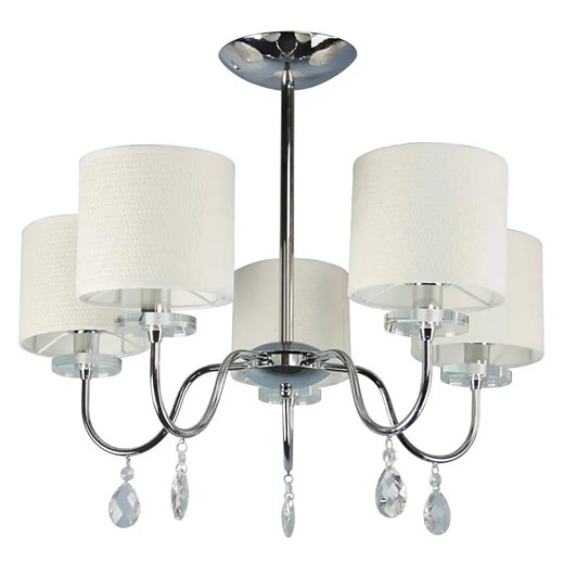 Kremowa lampa wisząca z abażurami - 2Q D229 H8-D40 ze sklepu Edinos.pl w kategorii Lampy wiszące - zdjęcie 177939727