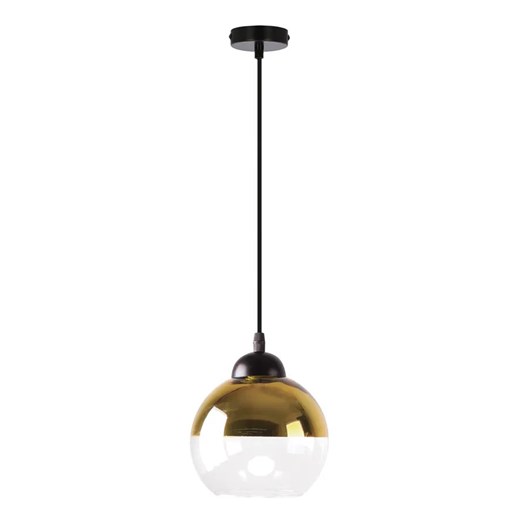 Nowoczesna czarno złota lampa wisząca - D235-Gris Lumes One Size Edinos.pl
