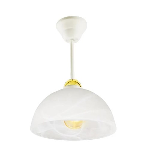 Biała nowoczesna lampa sufitowa - S6-E19 ze sklepu Edinos.pl w kategorii Lampy sufitowe - zdjęcie 177939768