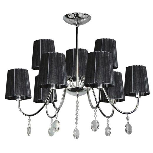 Czarna nowoczesna lampa wisząca - D263-Gromes Candellux One Size Edinos.pl