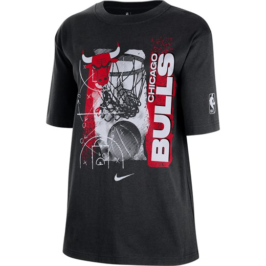 T-shirt damski Nike NBA Chicago Bulls Courtside - Czerń ze sklepu Nike poland w kategorii Bluzki damskie - zdjęcie 177939929