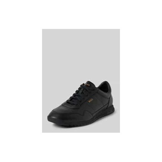 Sneakersy skórzane z nadrukiem z logo model ‘Zayn’ ze sklepu Peek&Cloppenburg  w kategorii Buty sportowe męskie - zdjęcie 177942726