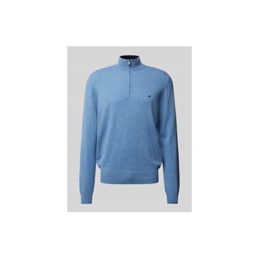 Sweter z dzianiny z kołnierzem ze sklepu Peek&Cloppenburg  w kategorii Swetry męskie - zdjęcie 177942727