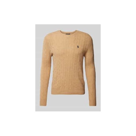Sweter z wyhaftowanym logo ze sklepu Peek&Cloppenburg  w kategorii Swetry męskie - zdjęcie 177942936