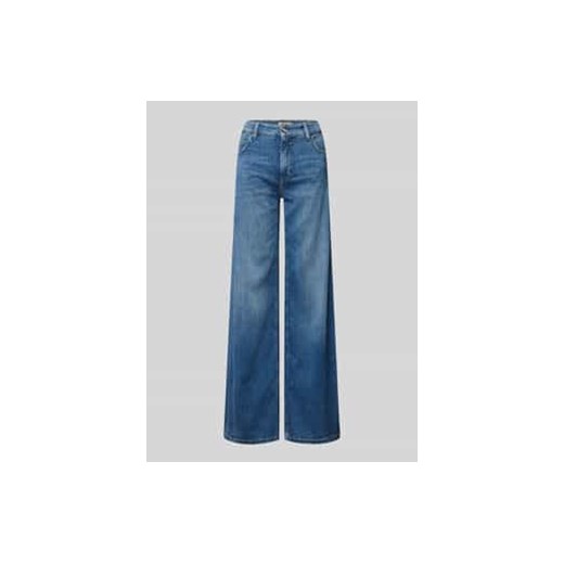Jeansy z szerokimi nogawkami i 5 kieszeniami ze sklepu Peek&Cloppenburg  w kategorii Jeansy damskie - zdjęcie 177943128