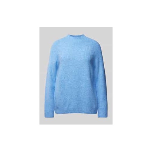 Sweter z dzianiny z prążkowanymi wykończeniami ze sklepu Peek&Cloppenburg  w kategorii Swetry damskie - zdjęcie 177943527