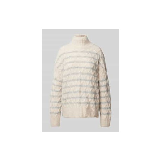 Sweter z dzianiny ze stójką ze sklepu Peek&Cloppenburg  w kategorii Swetry damskie - zdjęcie 177943646