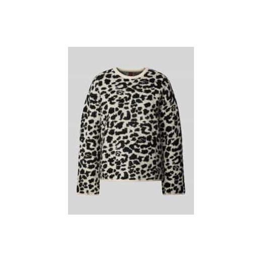 Sweter wełniany z okrągłym dekoltem ze sklepu Peek&Cloppenburg  w kategorii Swetry damskie - zdjęcie 177943699