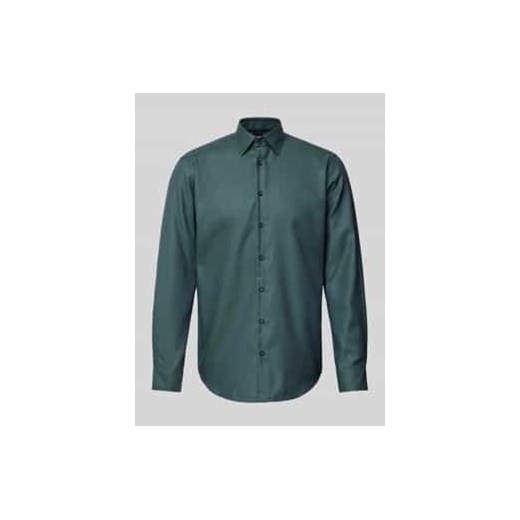 Koszula biznesowa o kroju regular fit z kołnierzykiem typu kent ze sklepu Peek&Cloppenburg  w kategorii Koszule męskie - zdjęcie 177943895