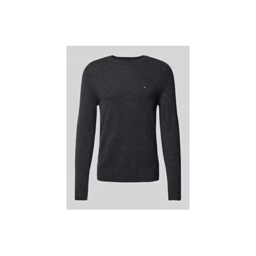 Sweter wełniany z wyhaftowanym logo ze sklepu Peek&Cloppenburg  w kategorii Swetry męskie - zdjęcie 177944017