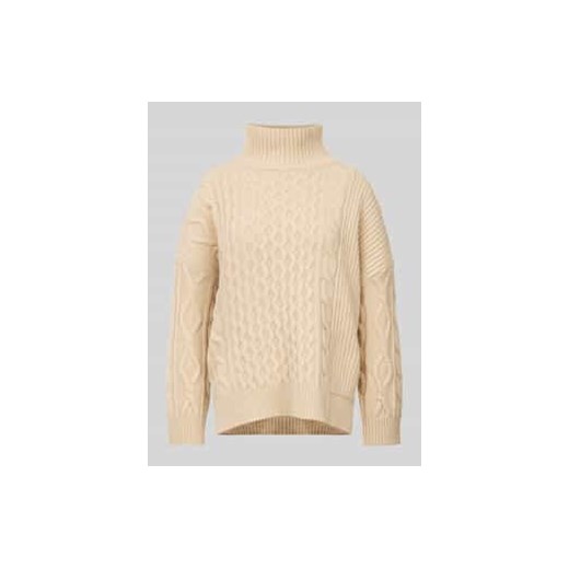 Sweter z dzianiny o kroju oversized z golfem model ‘VENETO’ ze sklepu Peek&Cloppenburg  w kategorii Swetry damskie - zdjęcie 177944866