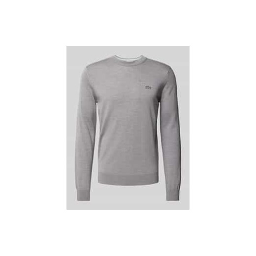Sweter z dzianiny z czystej wełny z naszywką z logo ze sklepu Peek&Cloppenburg  w kategorii Swetry męskie - zdjęcie 177944907