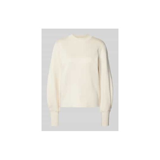 Sweter z dzianiny z mieszanki wiskozy z bufiastymi rękawami ze sklepu Peek&Cloppenburg  w kategorii Swetry damskie - zdjęcie 177945185