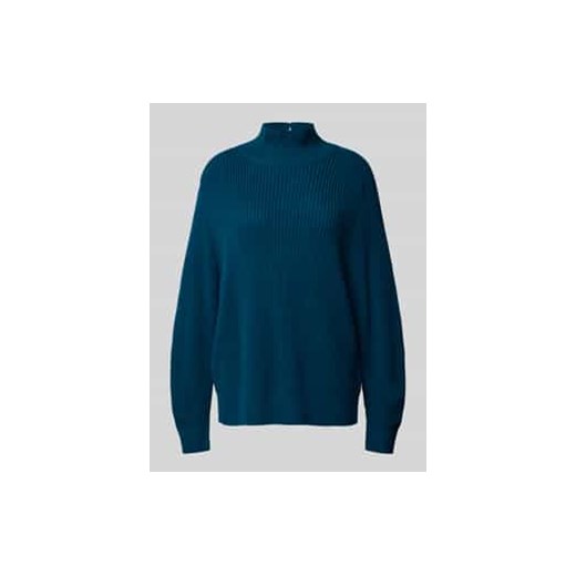 Sweter z dzianiny z żywej wełny ze stójką ze sklepu Peek&Cloppenburg  w kategorii Swetry damskie - zdjęcie 177945668