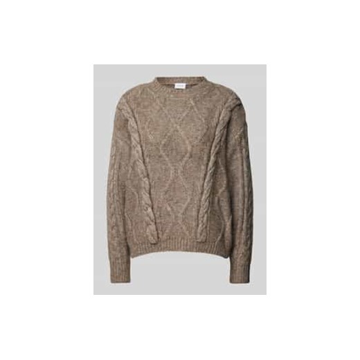 Sweter z dzianiny ze ściegiem warkoczowym model ‘TOYA’ ze sklepu Peek&Cloppenburg  w kategorii Swetry damskie - zdjęcie 177945676