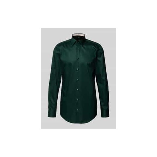 Koszula biznesowa o kroju slim fit z czystej bawełny ze sklepu Peek&Cloppenburg  w kategorii Koszule męskie - zdjęcie 177945735
