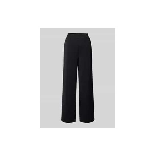 Spodnie szerokie o kroju regular fit z efektem scuby ze sklepu Peek&Cloppenburg  w kategorii Spodnie damskie - zdjęcie 177945976