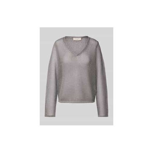 Sweter z dzianiny o półprzezroczystym designie model ‘TERNE’ ze sklepu Peek&Cloppenburg  w kategorii Swetry damskie - zdjęcie 177945999